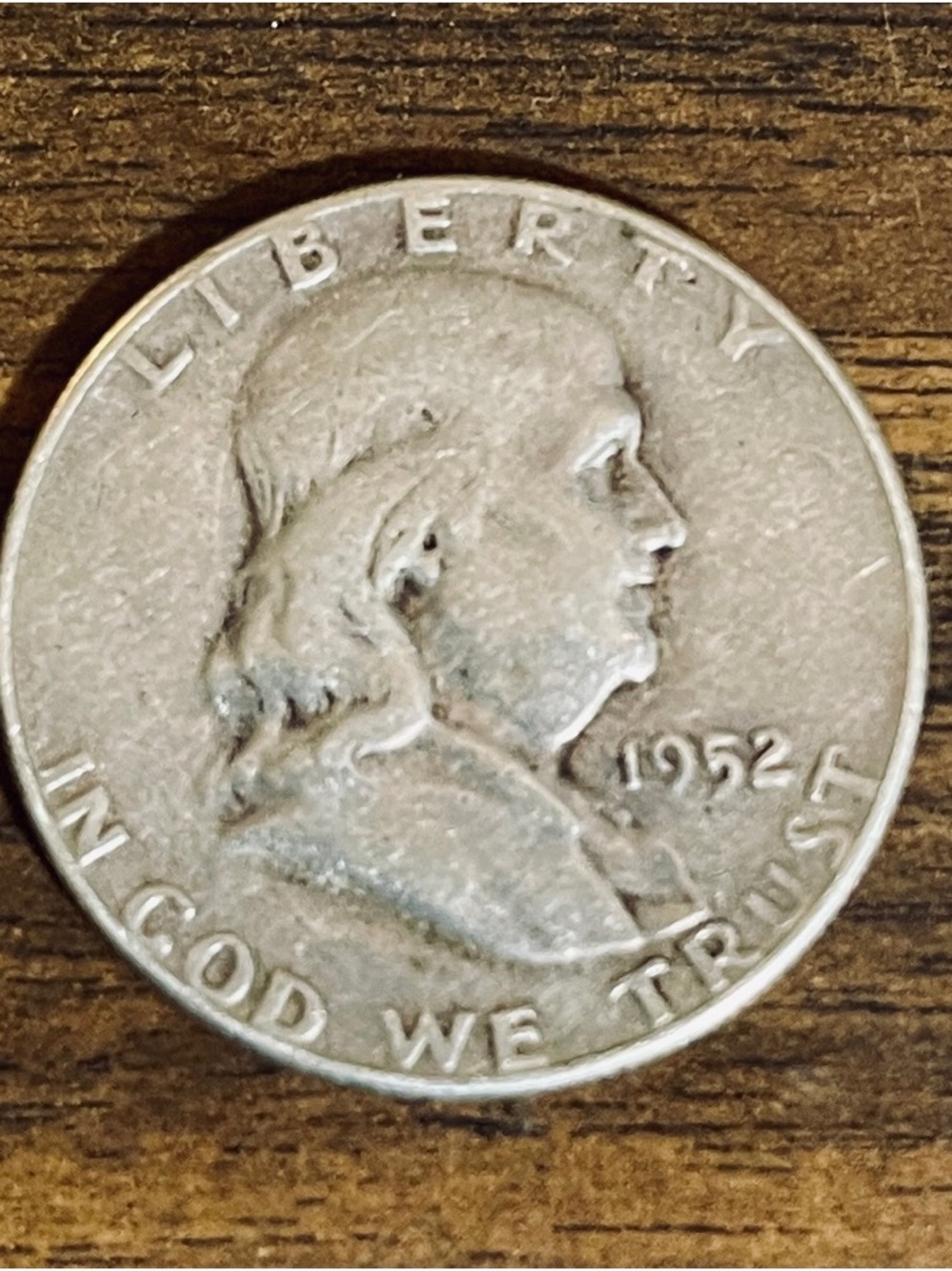 Collectors 1952 Silver Half Dollar US Coin w Liberty Bell ~ Good Condition